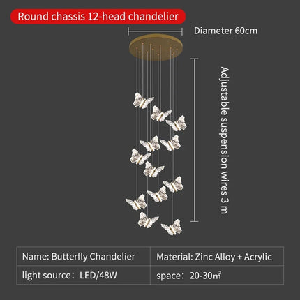 Suspension LED en cristal style nordique pour décoration moderne — LZ4X9T