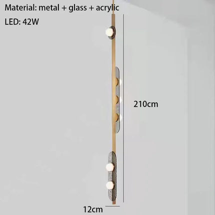 Lustre LED suspension en verre style art déco — LZ4F7Q1