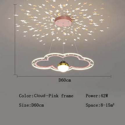 Lustre étoile lumineux créatif pour chambre d’enfants — LZ4XJ9