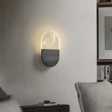 Applique murale LED en cuivre au design minimaliste pour intérieur élégant — LZ4X9T1