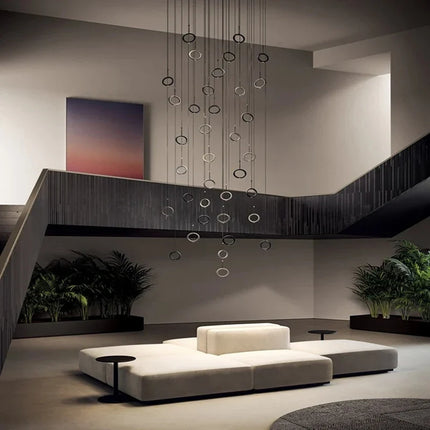 Suspension anneau réglable style Art Déco 4000K — LZ4X9M