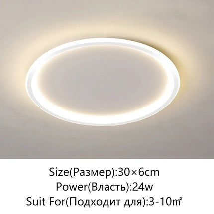 plafonnier led moderne simple variable ronde ou carrée