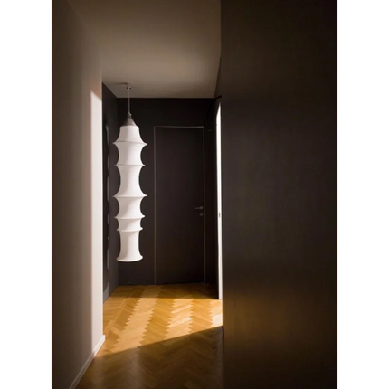 Lustre suspension nordique en soie style wabi-sabi pour intérieur élégant — LZ4V7Q2