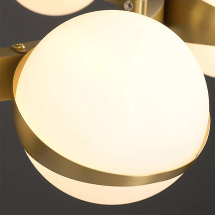 Lustre nordique en cuivre avec anneau décoratif — LZ4X9T1