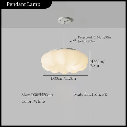 Lustre suspension en forme de nuage pour décoration intérieure — LZ4X9T
