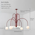 Rouge 8 Ampoules / 3 couleurs