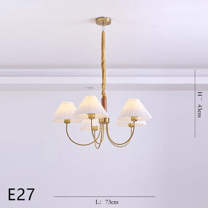 Lustre suspendu en bois pour décoration lumineuse — LZ4XJ9
