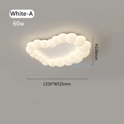 Plafonnier moderne en forme de nuage pour chambre d’enfant et salon — LZ4X9T
