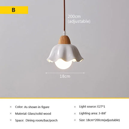 Suspension en verre au style japonais vintage pour intérieur — LZ4Q7M2