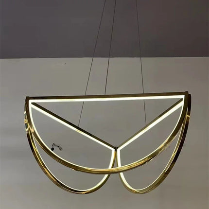 Lustre suspension nordique en acier inoxydable pour intérieur moderne — LZ4X9P