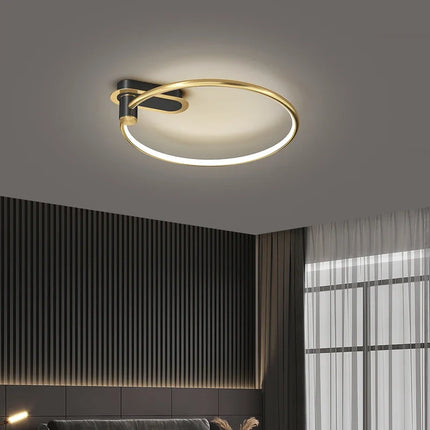 Plafonnier LED circulaire style nordique pour intérieur décoratif — LZ4X9Q2