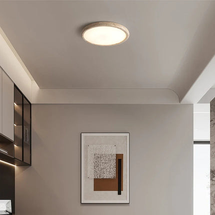 Plafonnier LED en travertin jaune naturel — LZ4X9P2