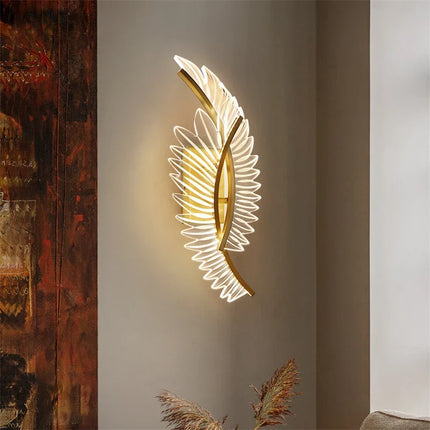 Applique murale nordique design plume moderne luxe — LZ4F7XQ