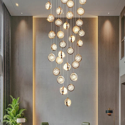 Lustre rotatif en cristal style nordique pour éclairage intérieur — LZ4X9P