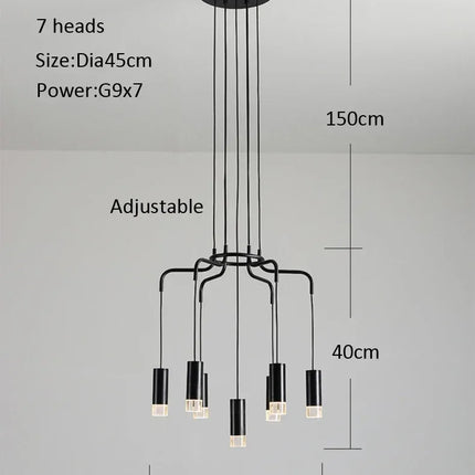 plafonnier moderne créatif à LED pour décoration intérieure