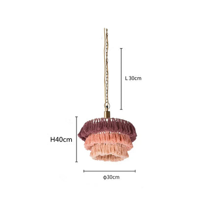 Lustre bohème vintage tissé pour intérieur élégant — LZ4P9XQ