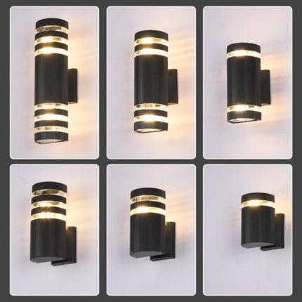 Applique murale LED demi-cercle pour éclairage extérieur design — LZ4X9Q2