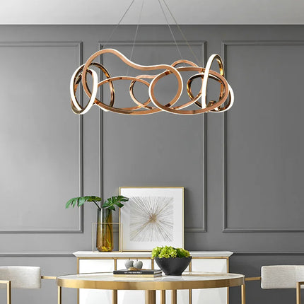 Lustre moderne à suspensions LED en silicone — LZ4X9T2