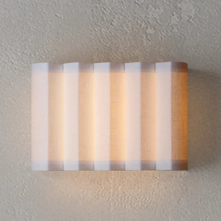 Applique murale LED nordique vague en tissu pour salon et chambre — LZ4X9P2