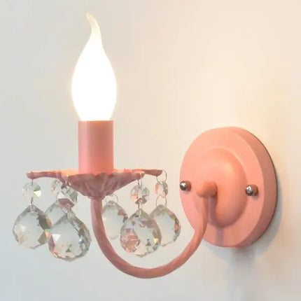 applique murale en cristal style coréen pour éclairage décoratif