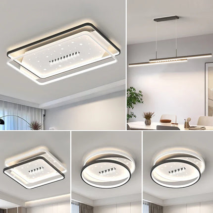 Plafonnier LED contemporain pour intérieur et ambiance élégante — LZ4X9T1