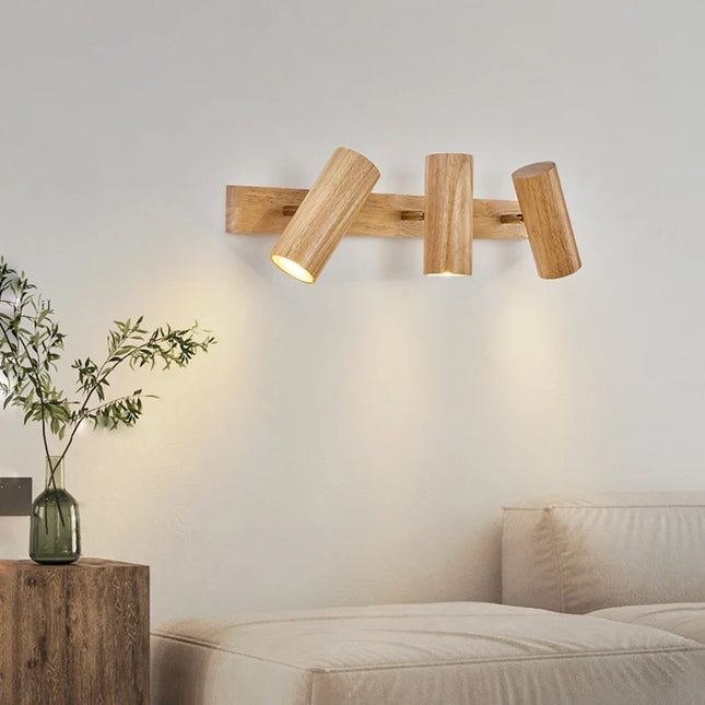 Applique murale en bois au style nordique pour décoration intérieure — LZ4XJ9