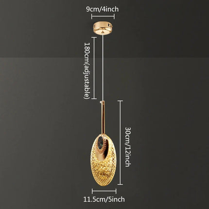 Plafonnier LED suspension cristal style nordique pour salon et chambre — LZ4X9T