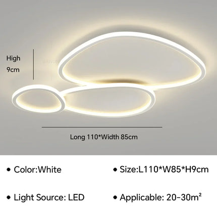 Plafonnier LED moderne pour décoration intérieure et éclairage élégant — LZ4X9T2