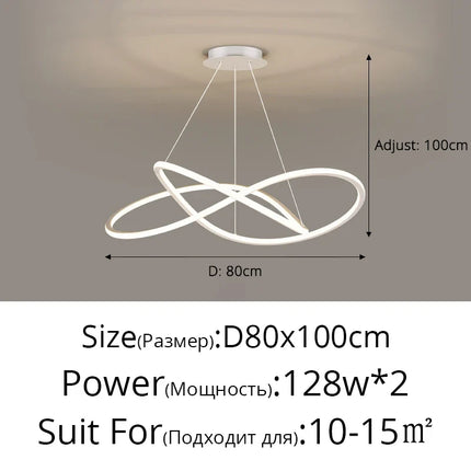 Lustre LED arrondi pour décoration intérieure — LZ4X9T2
