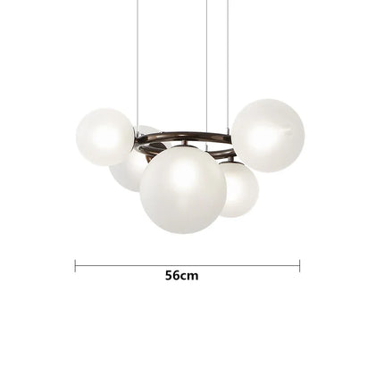 Lustre suspension en verre à bulles style nordique pour intérieur — LZ4X9P2