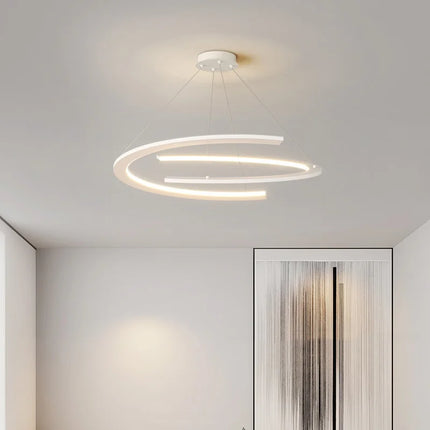Lustre suspension nordique anneau design simple pour restaurant — LZ4X9P2