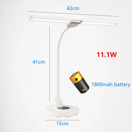 Lampe de bureau LED tactile pliable à col de cygne avec protection des yeux — LZ4X9J