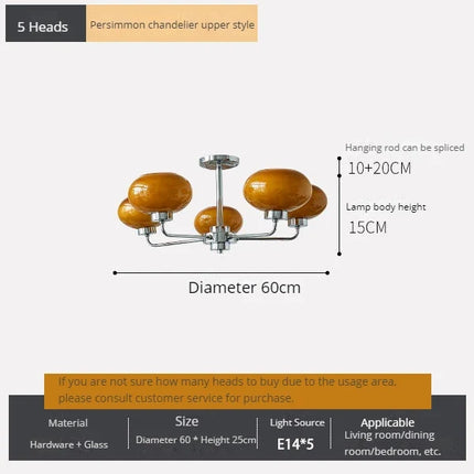 Lustre suspension en verre style Bauhaus pour salon nordique — LZ4FJ9