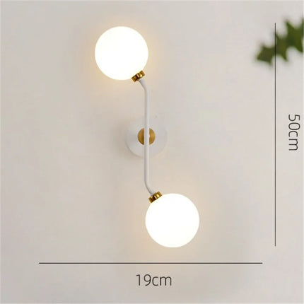 Applique murale moderne en métal et verre style nordique — LZ4X7Q9