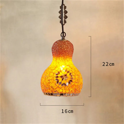 Lustre suspension en mosaïque turque colorée style art déco romantique — LZ4X9P2