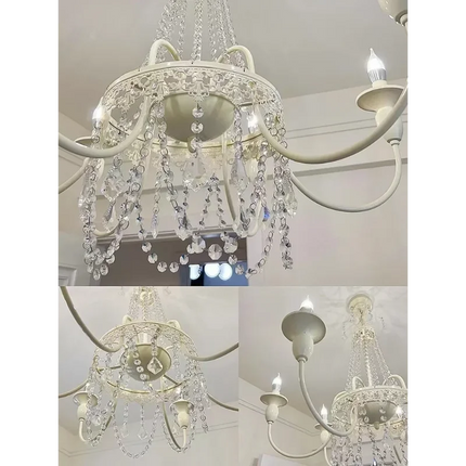 Lustre en cristal style français pour chambre de princesse — LZ4P9XQ