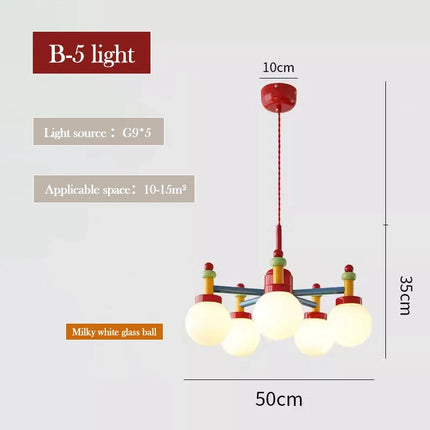Lustre en verre coloré pour chambre enfant thème princesse — LZ4XJ9