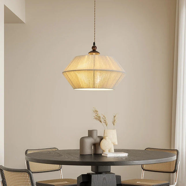 Suspension en bois et corde de chanvre pour ambiance chaleureuse — LZ4X9T