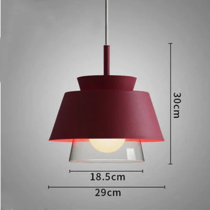 Suspension décorative en verre et fer style nordique pour intérieur — LZ4M9X2