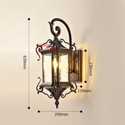 Applique murale rétro pour éclairage extérieur de jardin et patio — LZ4X9B2