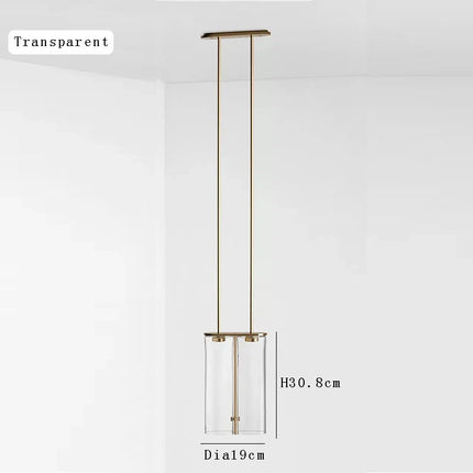 Suspension LED minimaliste en verre design italien — LZ4X9T