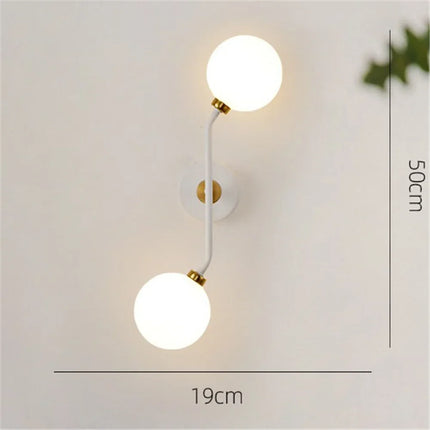 Applique murale moderne en métal et verre style nordique — LZ4X7Q9
