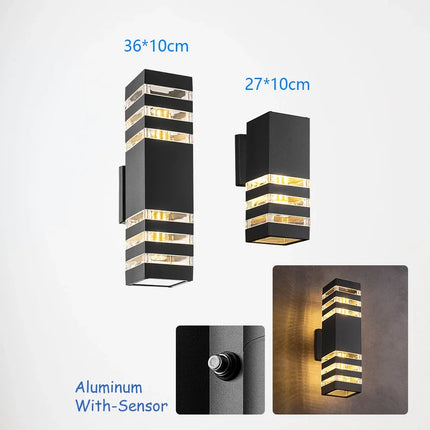 Applique murale LED étanche avec détecteur pour intérieur et extérieur — LZ4X9P2