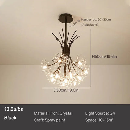 Suspension plafonnier design pissenlit pour salon et salle à manger — LZ4Q7N2