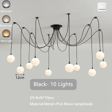 Lustre suspension multi-lumières style nordique pour commerces — LZ4T9XQ