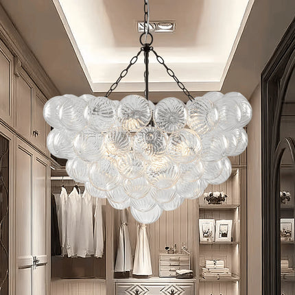 Lustre suspension en verre à bulles pour intérieur moderne et élégant — LZ4X9J