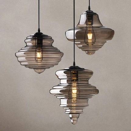 Suspension industrielle en verre élégante — LZ4D9XQ