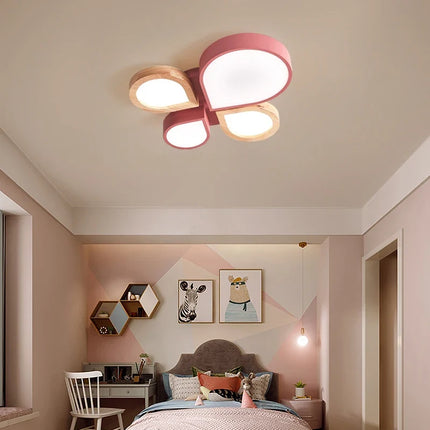 Lustre LED moderne en bois style nordique romantique — LZ4X9P2