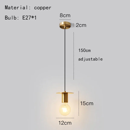 Suspension élégante en bois et métal pour intérieur moderne — LZ4X9T