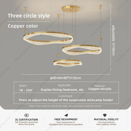 Lustre LED moderne pour décoration intérieure élégante — LZ4X9P2